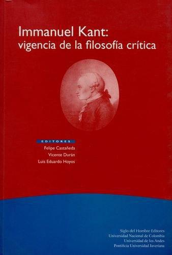 Immanuel Kant Vigencia De La Filosofia Critica