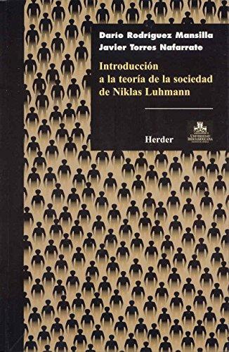 Introduccion A La Teoria De La Sociedad De Niklas Luhmann