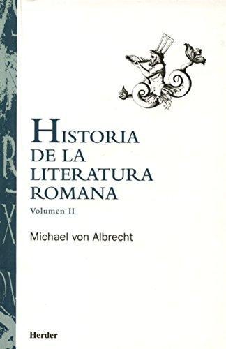 Historia De La Literatura Romana (Vol.Ii)