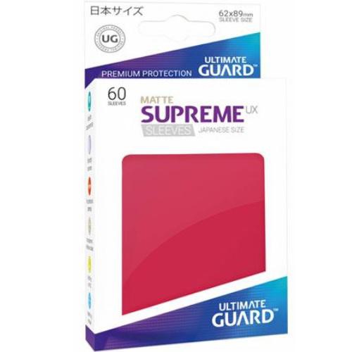 Sleeve Deck: Ultimate Guard Supreme Ux Sleeves Japanese Size Matte Red