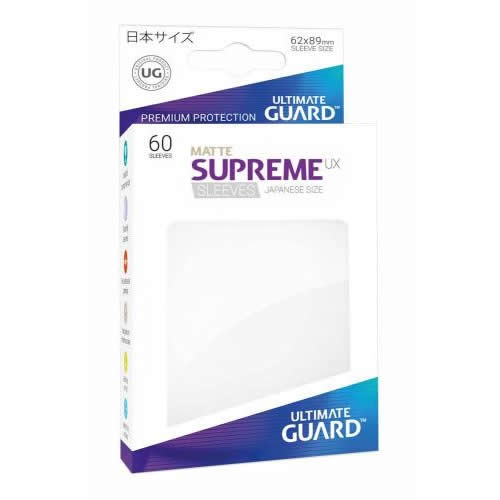 Sleeve Deck: Ultimate Guard Supreme Ux Sleeves Japanese Size Matte White