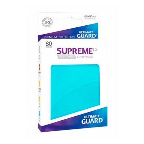 Sleeve Deck: Ultimate Guard Supreme Ux Sleeves Standard Size Aquamarine