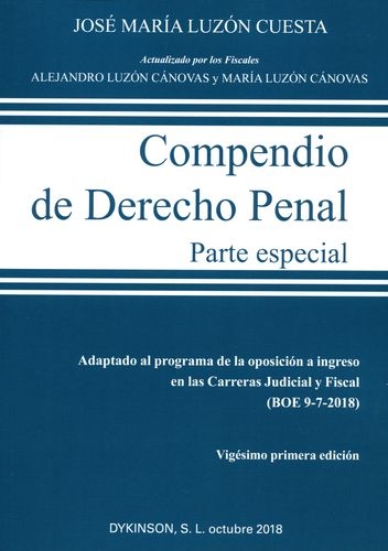 Compendio De Derecho Penal-Especial (21ªed)