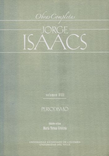 Jorge Isaacs Vol.Viii Periodismo