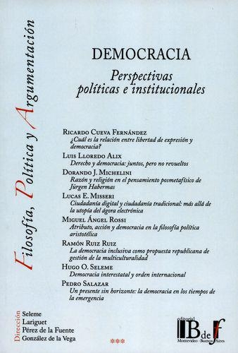 Democracia Perspectivas Politicas E Institucionales