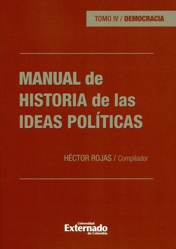 Manual De Historia (Iv) De Las Ideas Politicas. Democracia