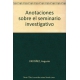 Anotaciones Sobre El Seminario Investigativo